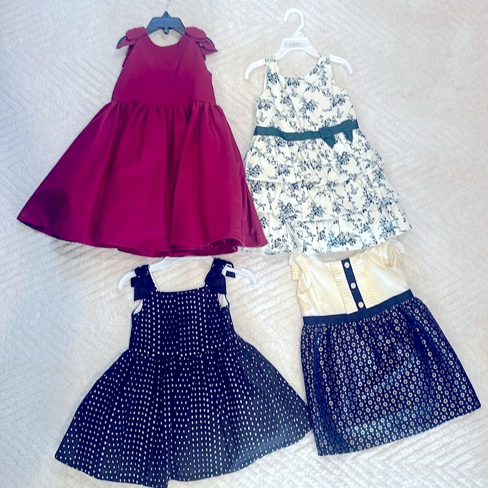 Janie And Jack 3T Girls Formal Holiday Dresses - Set of 4 Dresses